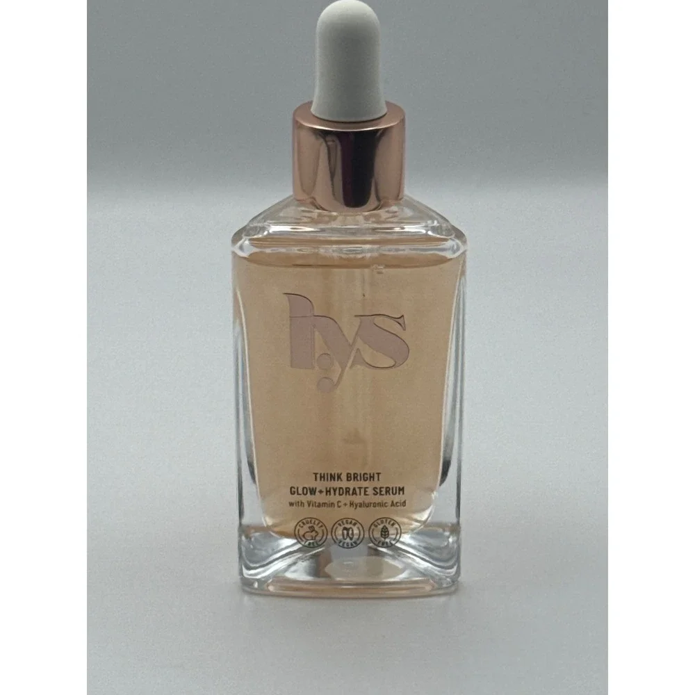 HYS‎ Beauty Think Bright Glow Hydrate Serum Vitamin C & Hyaluronic Acid 1 fl oz